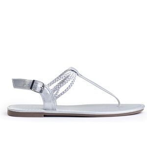 NEW Plaka Silver Women's Sandals